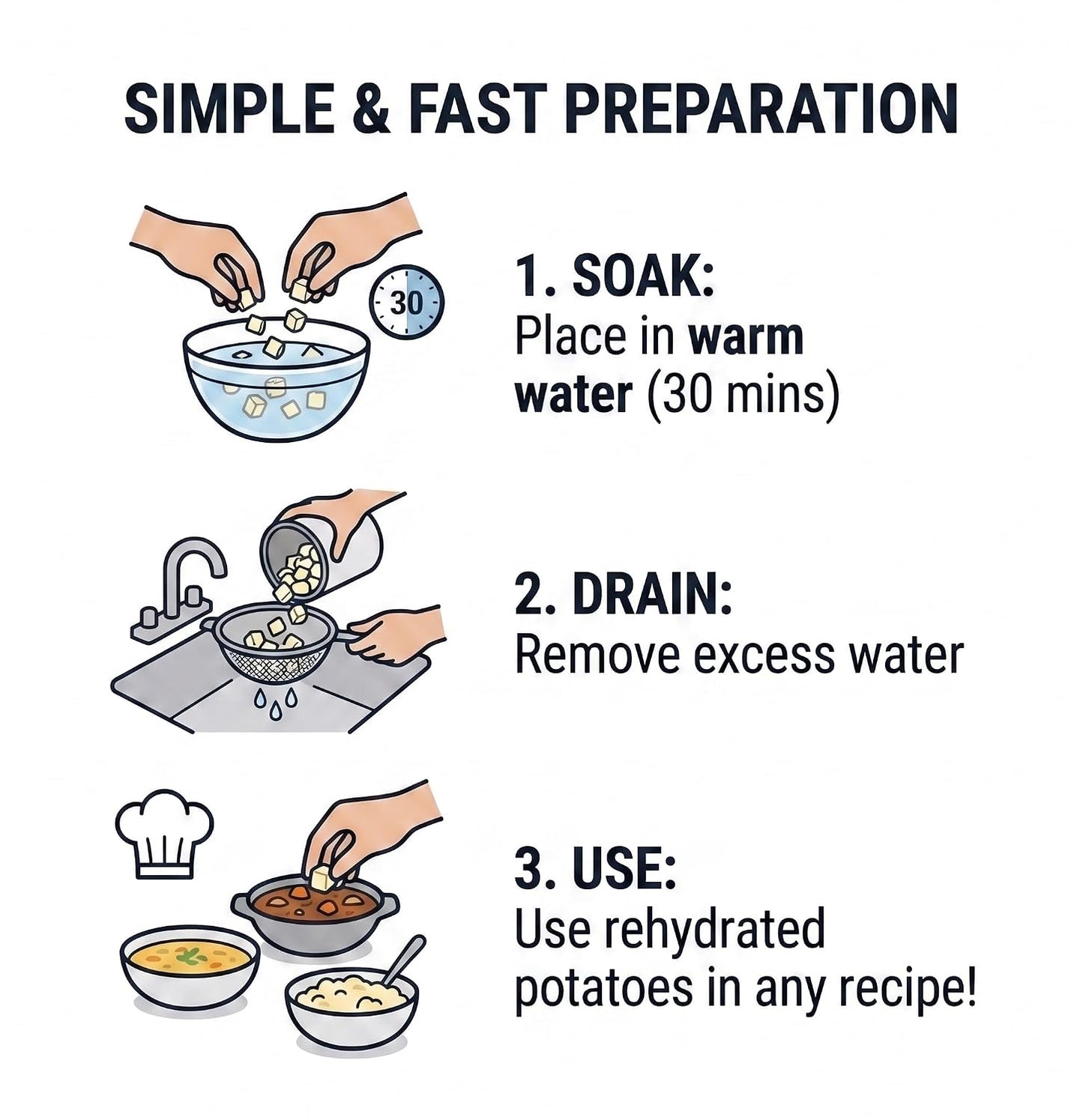 Military Surplus Freeze Dried Diced Potatoes