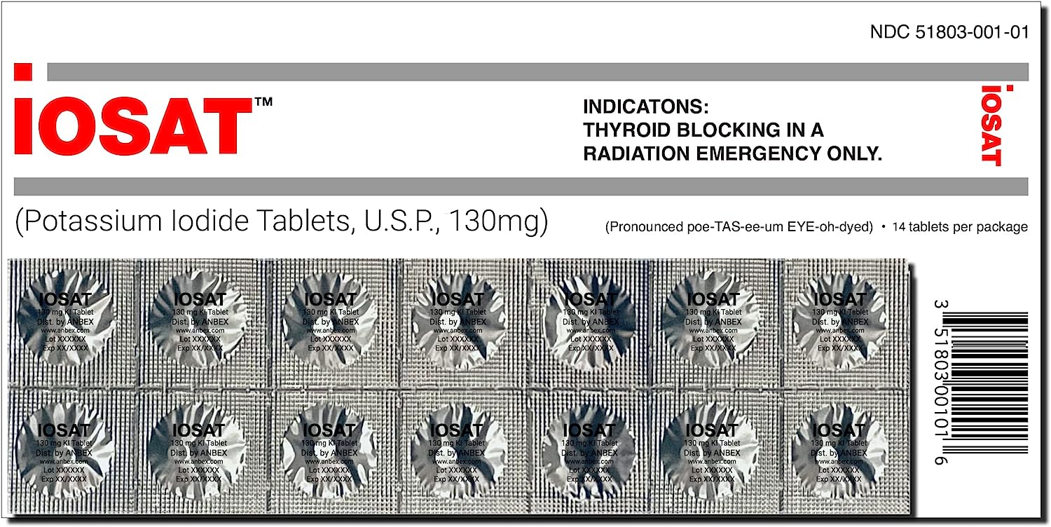 Iosat™ Potassium Iodide for Nuclear Radiation Protection