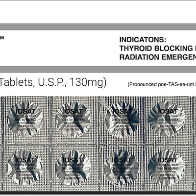 IOSAT Potassium Iodide Tablets, 130 mg (14 Tablets each)