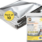 SAFECASTLE Emergency Mylar Blankets | Thermal First Aid Foil Blanket