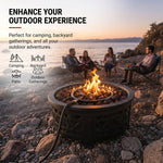 Volcano Fire Pit Burner Ring Kit for Volcano 2 & 3 Outdoor Grills –12” Double Steel Burner, 36 Flame Ports, Propane Regulator, 52” Hose & J-Tube | Portable Fire Pit for Camping, Patio & Backyard thumbnail 8