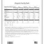 NuManna Organic Family Pack Bucket - 162 Servings