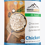 MOUNTAIN ESSENTIALS All Natural Fully Cooked Chicken 28 Oz Recipe Ready Canned Meat No Water Added | No Carbs | No Preservatives Daily Food Perfect for Camping or Home Meals Emergency Food Pack