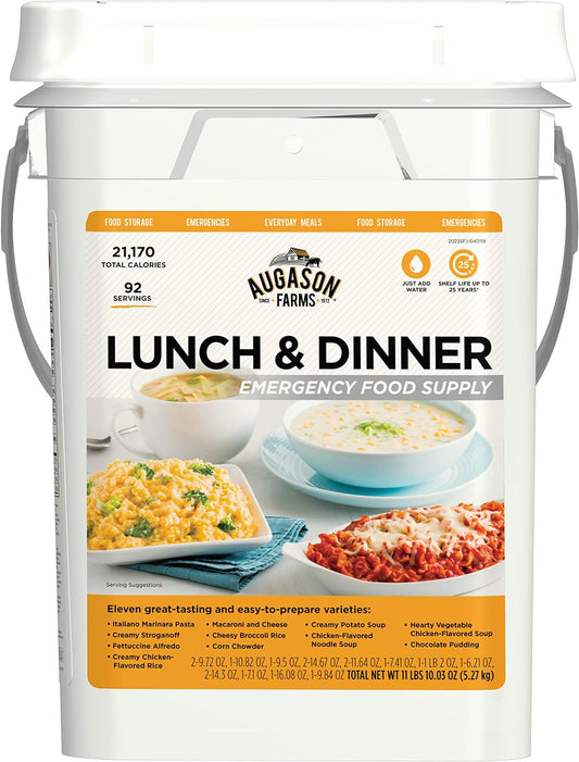 Augason Farms Lunch & Dinner Emergency Food Supply - 11 lbs
