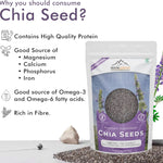Mountain Essentials Premium Raw Chia Seeds (Black) - 8.8 Oz