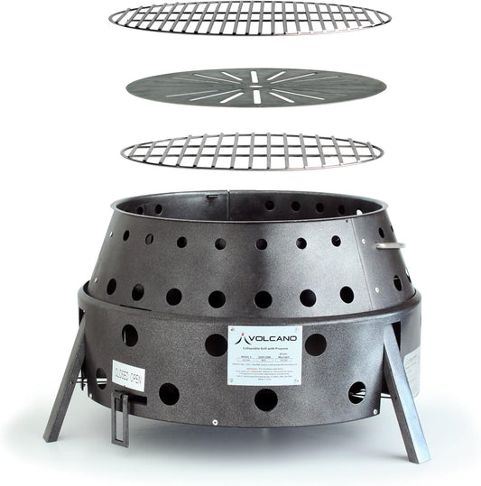 Volcano Grills 20-200 2 Fuel Charcoal & Wood Collapsible Stove Volcano 2 Grill