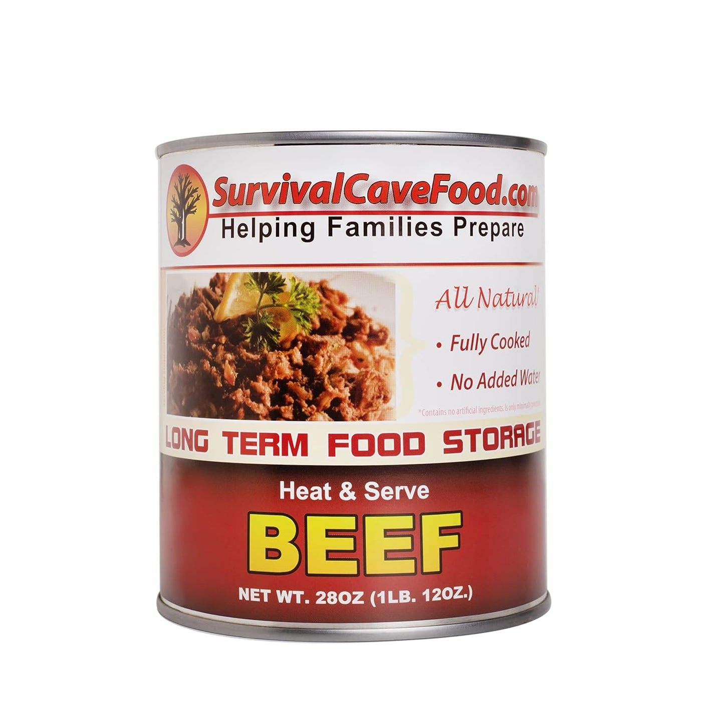 Survival Cave Canned Beef - 28oz can (FULL CASE)