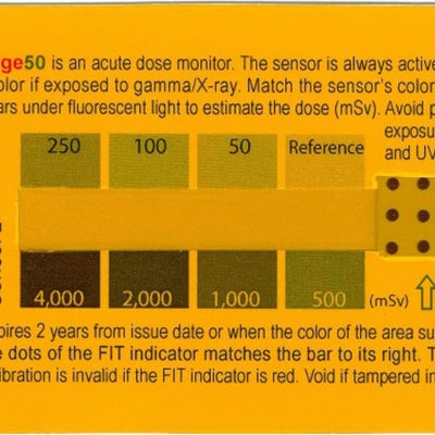 RADTriage 50 Personal Radiation Detector for Wallet or Pocket