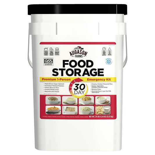 Augason Farms 1-Person 30-Day Emergency Food Supply - QSS-Certified