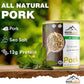 MOUNTAIN ESSENTIALS All Natural Canned Pork 28 Oz Fully Cooked Ready to Eat Emergency Survival Bulk Food Storage Premium Meat for Backpacking, Camping, Meal Prep Shelf Stable Food