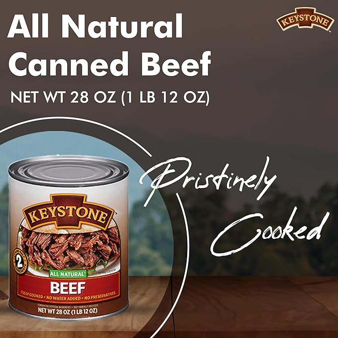 Keystone Meats All-Natural Canned Beef, 28 Ounce