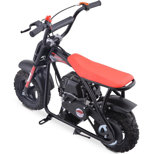 MotoTec Bandit 52cc 2-Stroke Kids Gas Mini Bike Red (MT-MB-52cc-Bandit_Red), Small