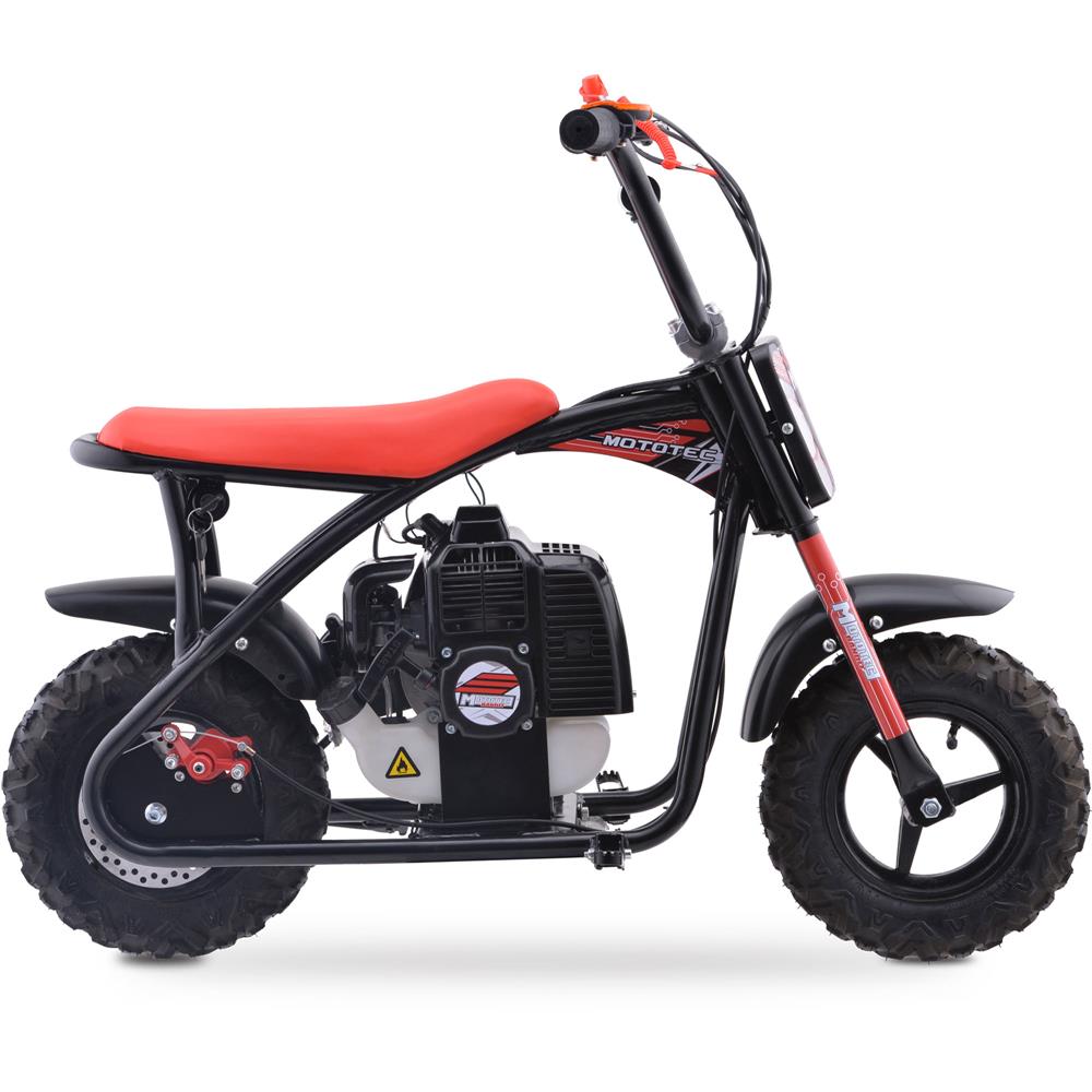 MotoTec Bandit 52cc 2-Stroke Kids Gas Mini Bike Red (MT-MB-52cc-Bandit_Red), Small