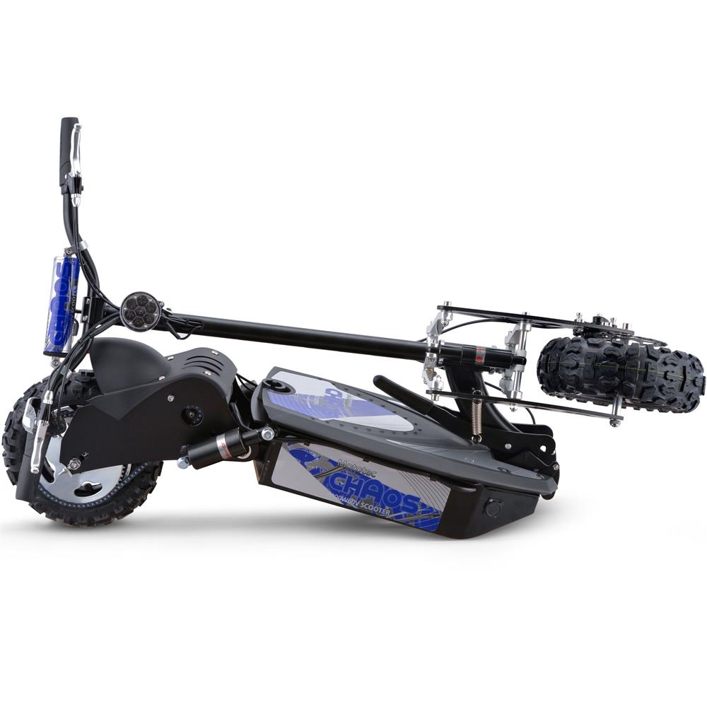 MotoTec Chaos 2000w 60v 15ah Lithium 32 MPH Electric Scooter Folding Frame Seat Included