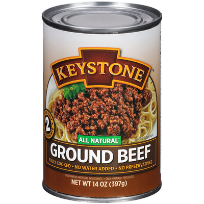 Keystone Meats All Natural Ground Beef 14 Ounce | Ready-Made Meals in Minutes