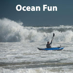 Sea Eagle 300X Explorer Touring, Camping, Fishing Whitewater Inflatable Kayak, Solo, Self-Bailing, Drop Stitch Floor-Paddle, Seat, Pump, Skeg, Bag