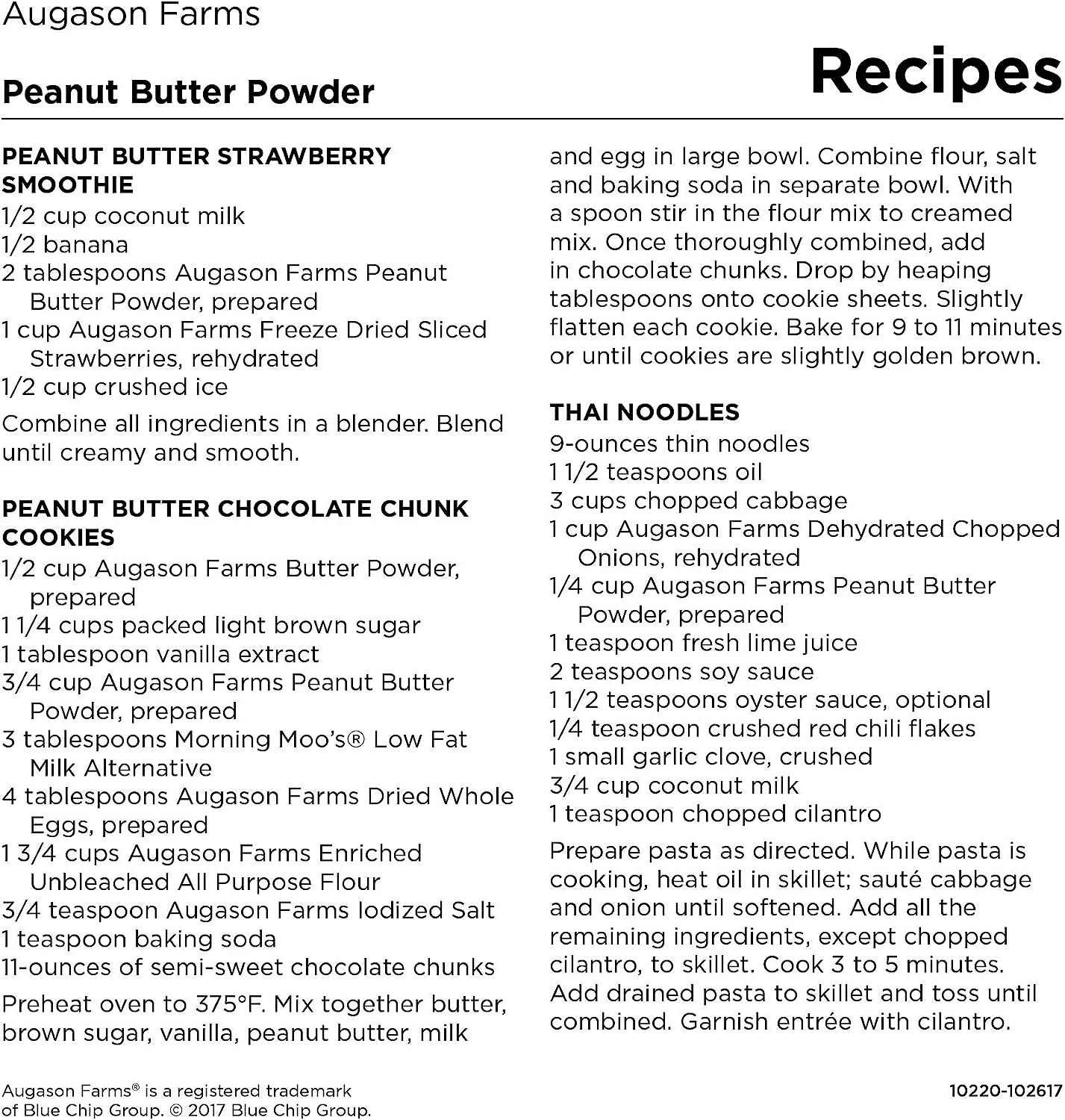 Augason Farms Emergency Food Peanut Butter Powder - 32oz