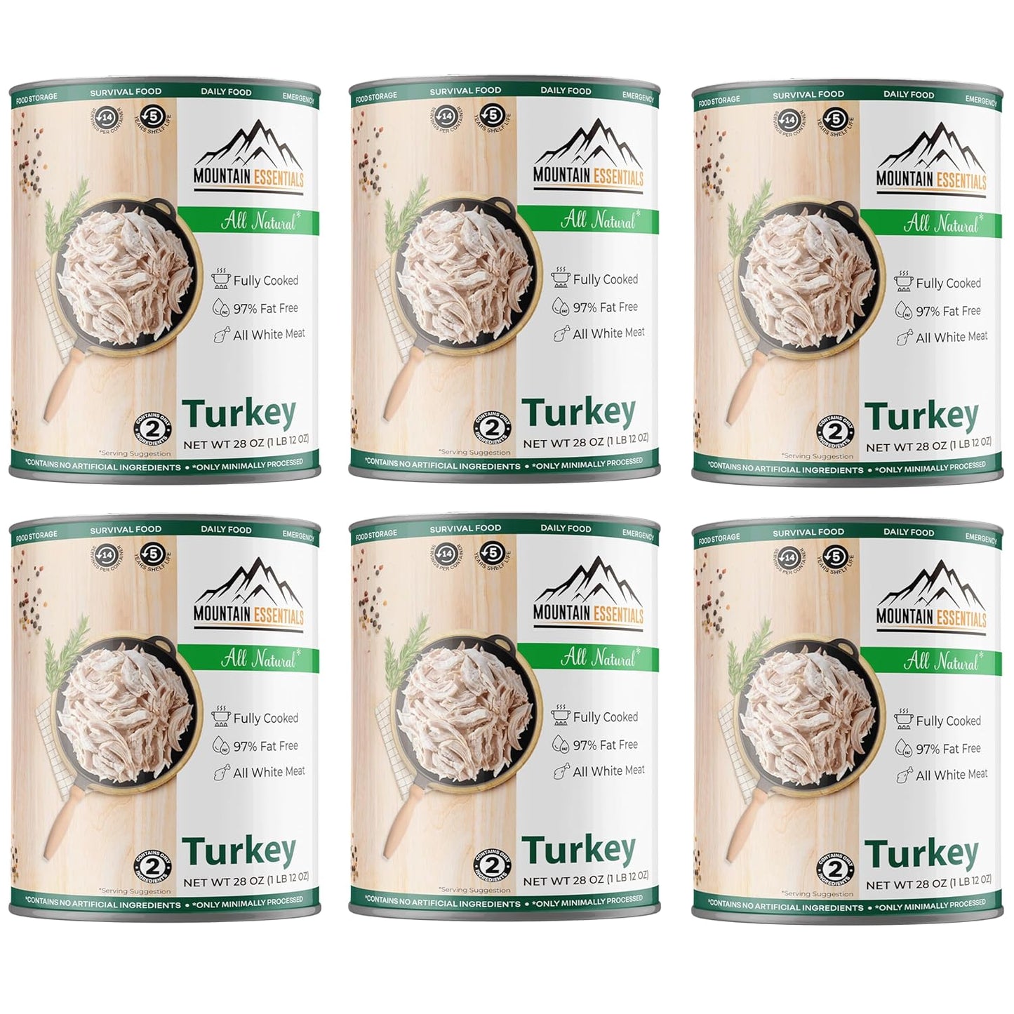 MOUNTAIN ESSENTIALS All Natural Canned Turkey 28 Oz