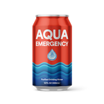 Aqua Emergency Water Case of 24 Cans, 50 year shelf life