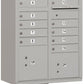 "Cluster Box Unit by Salsbury Industries - 16 A Size Doors, Type III, USPS Lock Compatible, Black (Model: 3316BLK-U)"