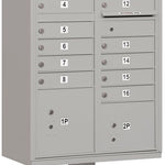 Cluster Box Unit (Includes Pedestal and Master Commercial Locks) - 16 A Size Doors - Type III - white- Private Access thumbnail 7