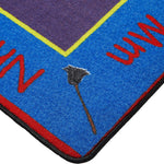 ABC Rainbow Seating Classroom Rug with 24 Seats - Kids Educational Learning Rug for Preschool, Kindergarten, and Elementary School