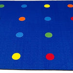 Rectangular Classroom Rug: 'On The Spot Seating' by KidCarpet.com, Size 7'6