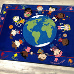 World Character Classroom Rug for Students - Colorful Kids Seating Rugs | Kids Classroom Educational Learning Reading Rug | Area Rug for Kids thumbnail 2