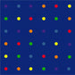 KidCarpet.com On The Spot Seating Classroom Rug, 12' x 12" Rectangle, Multi on Blue