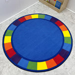 Round Classroom Carpet: 'Colors Full Circle' by KidCarpet.com, 6' Diameter