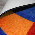 Round Classroom Carpet: 'Colors Full Circle' by KidCarpet.com, 6' Diameter