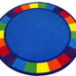 Round Classroom Carpet: 'Colors Full Circle' by KidCarpet.com, 6' Diameter