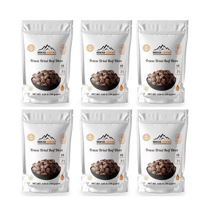 Mountain Essentials Freeze Dried Beef Dices - Protein Packed Meal