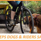 Bike Tow Leash Orange -Safe Dog Bike Attachment for Cycling, APA 5-Star USA Made