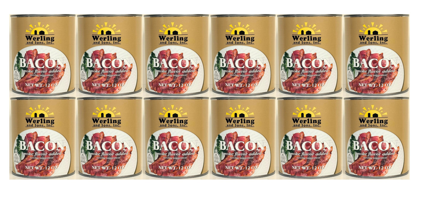 Werling & Sons Canned Bacon, 12 Ounce