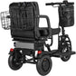 MotoTec Folding Mobility Electric Trike 48v 700w Dual Motor Lithium Black.