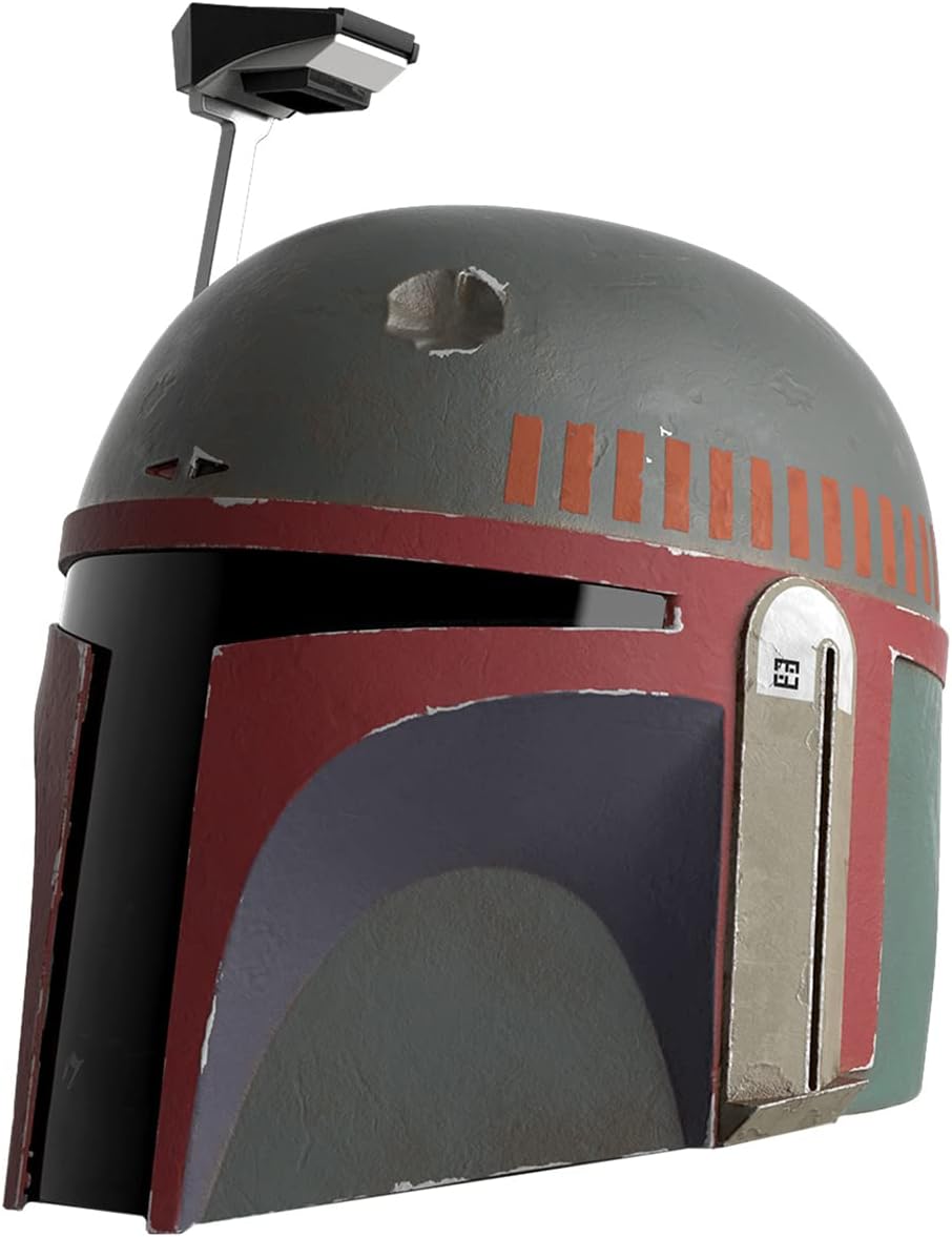 Mandalorian Bounty Hunter with the Star Wars The Black Series Boba Fett (Re-Armored) Premium Electronic Helmet