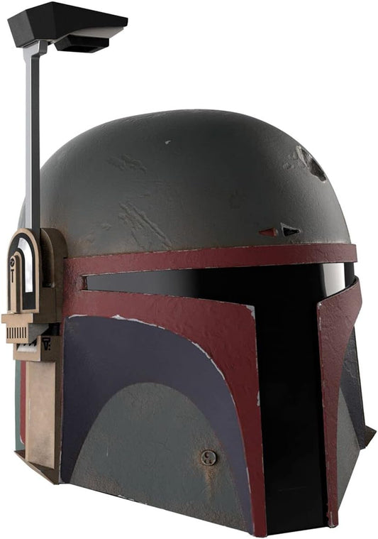 Mandalorian Bounty Hunter with the Star Wars The Black Series Boba Fett (Re-Armored) Premium Electronic Helmet