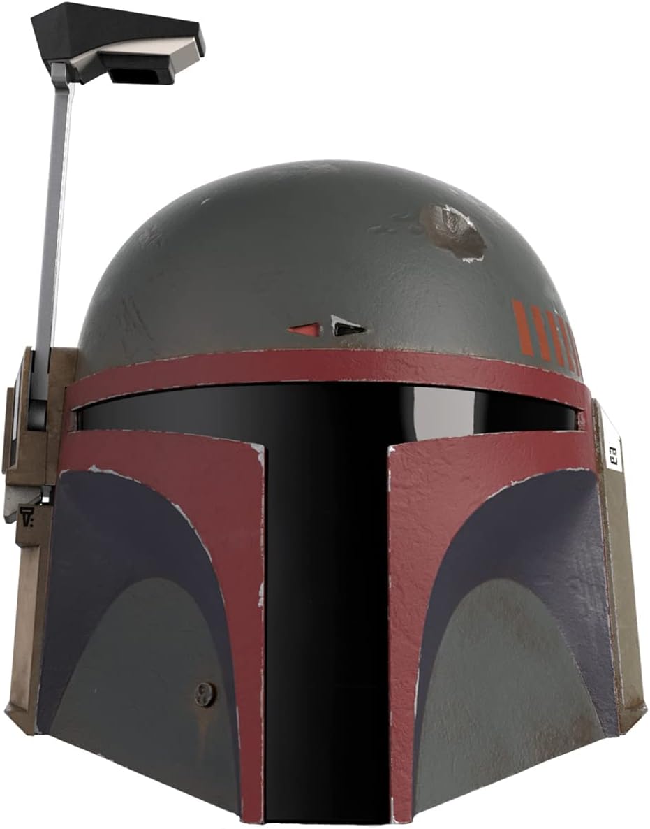 Mandalorian Bounty Hunter with the Star Wars The Black Series Boba Fett (Re-Armored) Premium Electronic Helmet