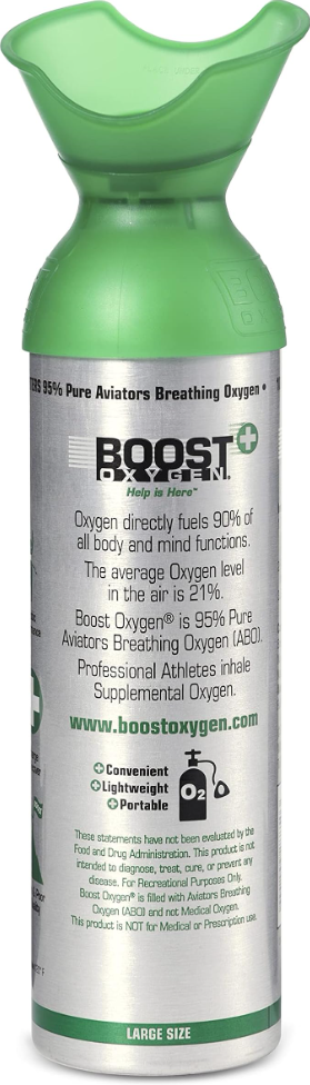 Large 10L Boost Oxygen Natural Portable Pure Canned Oxygen, Flavorless