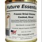 Future Essentials Freeze Dried Cooked Diced Chicken is free of preservatives and artificial ingredients. It is also gluten-free and non-allergenic. Each can contains 6 half-cup servings of freeze-dried chicken, which rehydrates to 3.5 cups of cooked chicken.