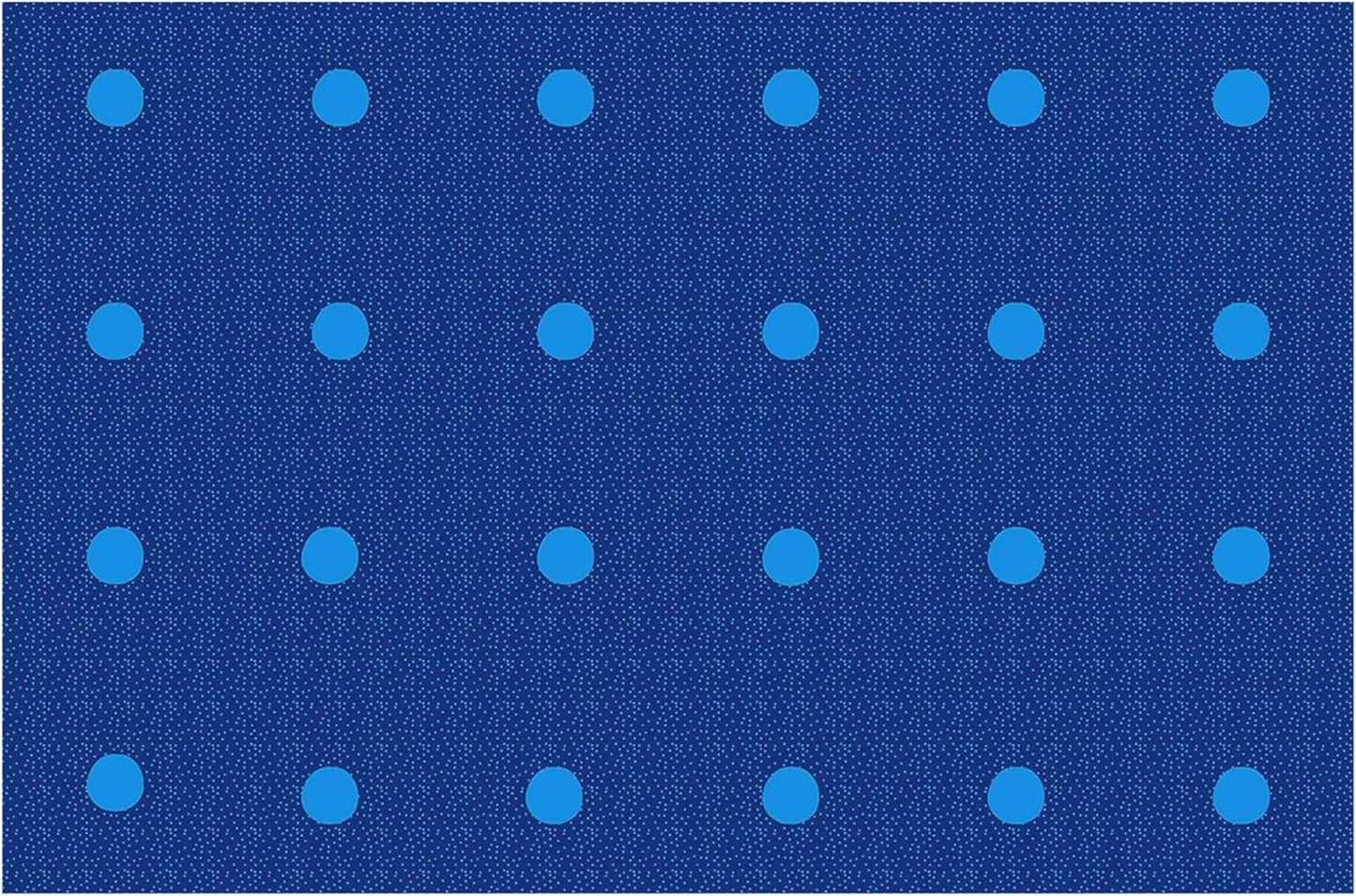 KidCarpet On The Spot Seating Classroom Carpet, 7'6" x 12' Rectangle, Blue on Blue