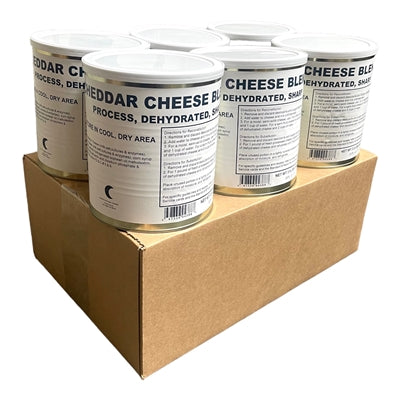 Military Surplus Dehydrated Cheddar Cheese Powder - #10 Can | 25+ Year Shelf Life
