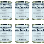 6 Can of Future Essentials White Corn Grits, 5 lbs Net Weight