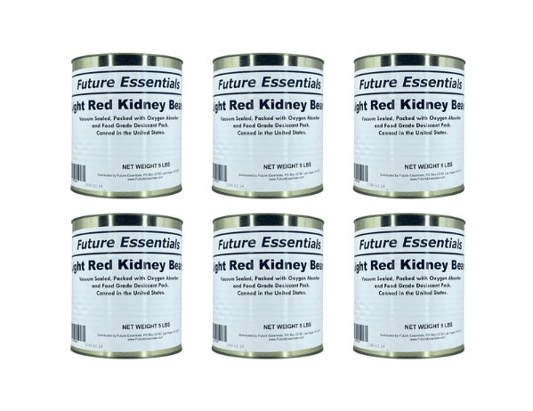 Future Essentials Light Red Kidney Beans, Dried, #10 Can (Case of 6 cans)