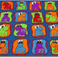 Kid Carpet FE760-44A Multicolored Nylon Area Rug, 7'6" x 12', Featuring Adorable Creatures"