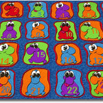 Kid Carpet FE760-44A Multicolored Nylon Area Rug, 7'6