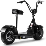 MotoTec Fatboy Electric Scooter 48v 800w - Fat Tire & Big Wheel with Seat, Top Speed 22MPH, Max Range 15 Miles.