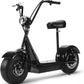 MotoTec Fatboy Electric Scooter 48v 800w - Fat Tire & Big Wheel with Seat, Top Speed 22MPH, Max Range 15 Miles.