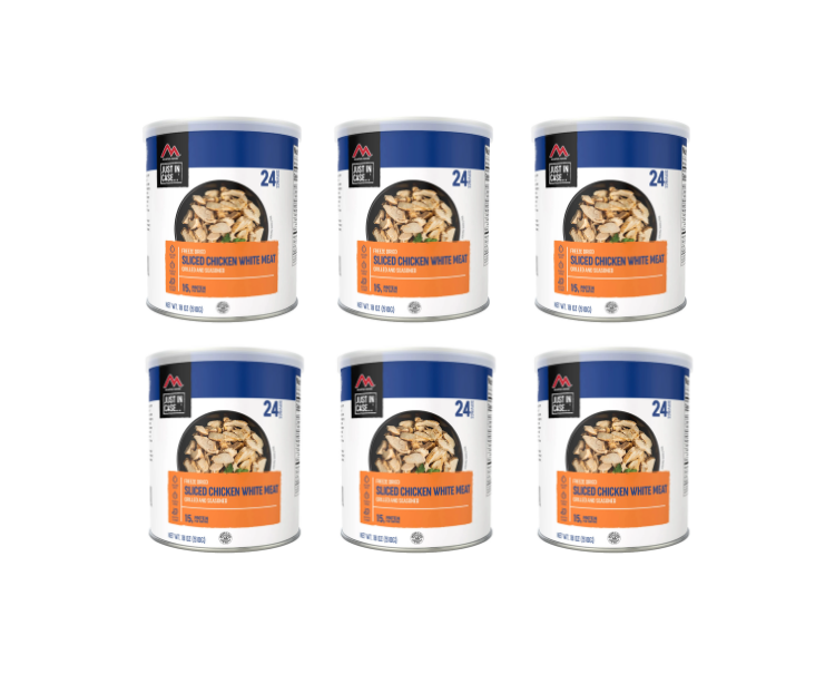 #10 Can - Mountain House Sliced Grilled Chicken - 6 CANS